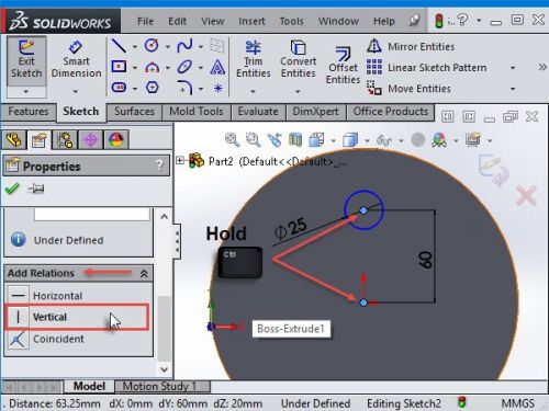 آموزش ایجاد Circular Pattern در سالیدورک